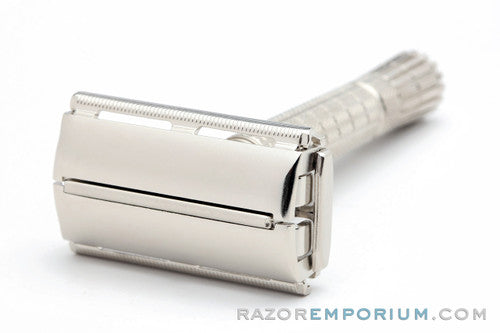 1960 Gillette Flair Tip Double Edge Super Speed Safety Razor Factory Nickel Revamp A3