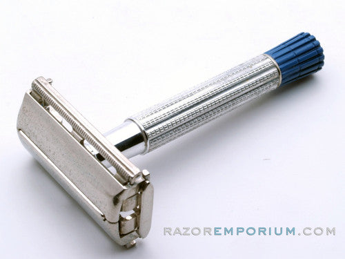 1960's Gillette Blue Tip Light Super Speed Safety Razor - Made in England