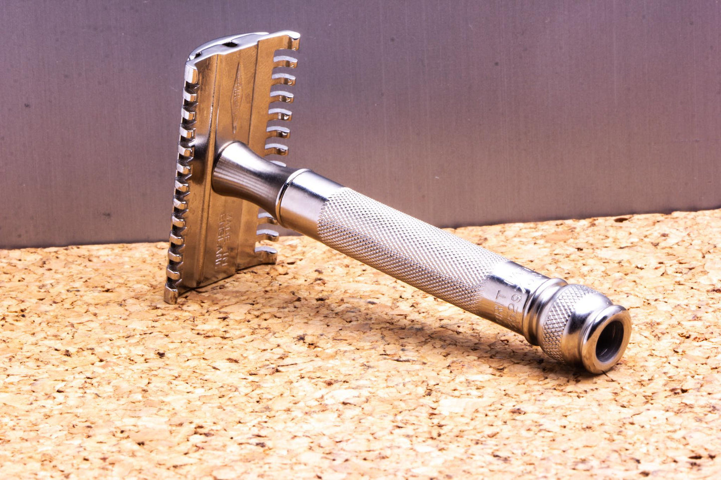 1930's Gillette NEW English Ball End Double Edge Safety Razor | Factory Nickel Revamp