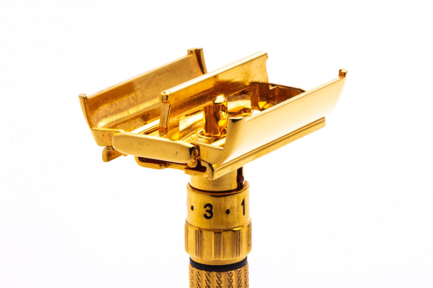 1959 E2 Gillette Fatboy Adjustable TTO Double Edge Safety Razor | 24K Gold Revamp