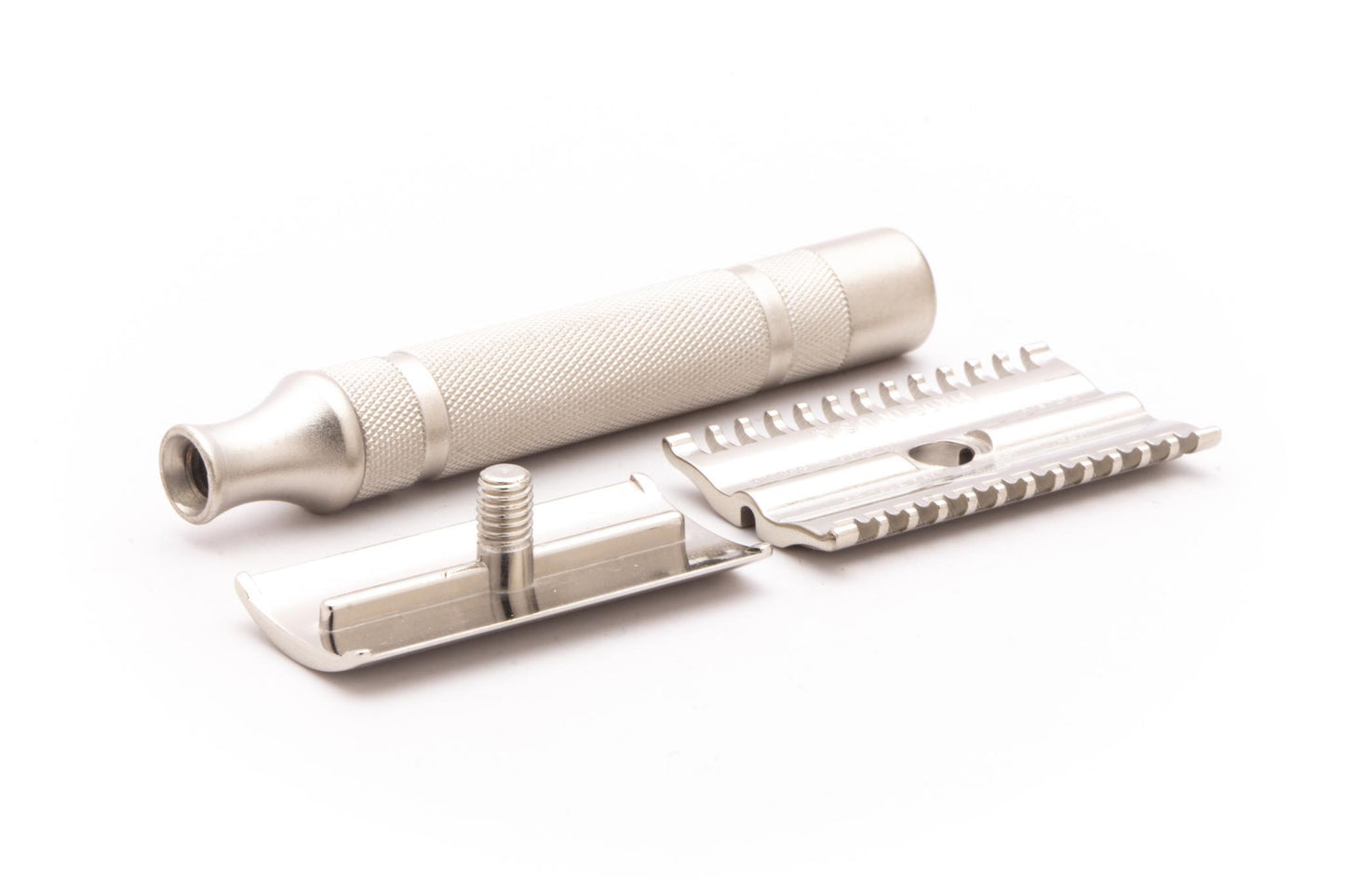 1930's Gillette NEW Short Comb Common Bar Handle Razor | Factory Nickel Revamp