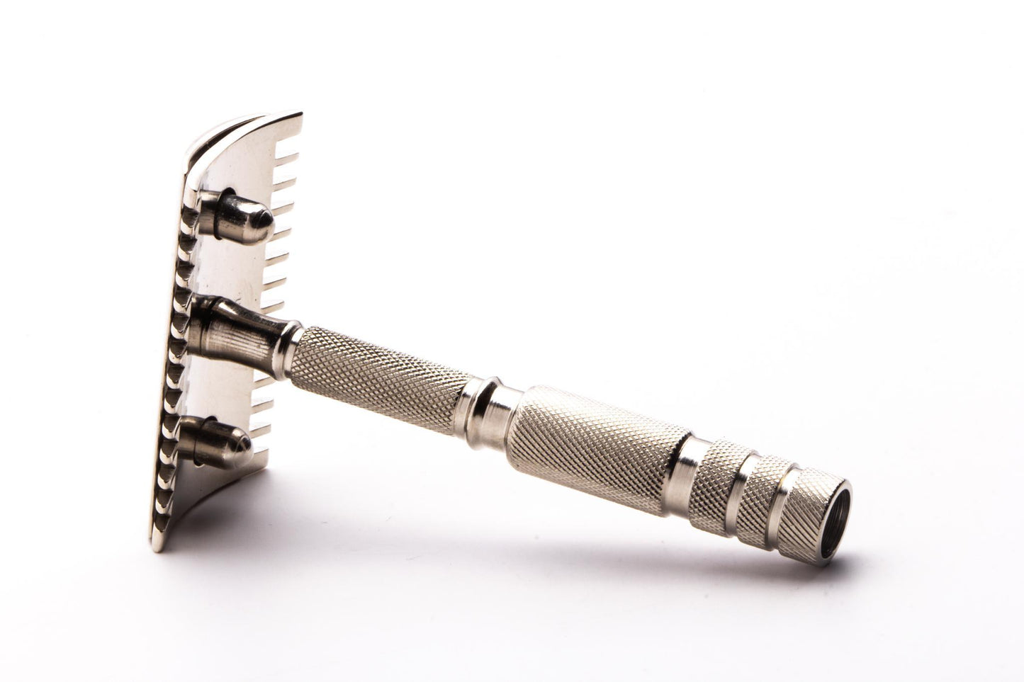 German Open Comb "Old Type Style" Travel Safety Razor | Factory Nickel Revamp