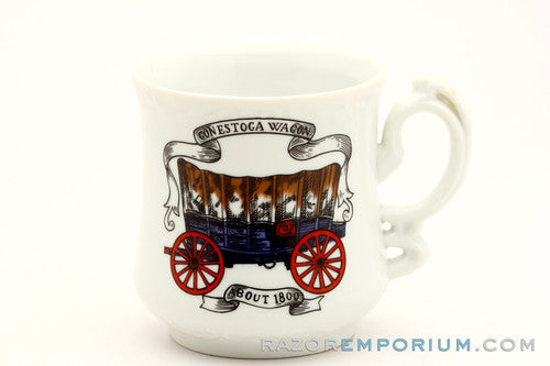 Gonestoga Wagon about 1800 Mustache Shaving Mug