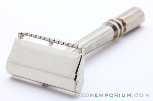 1930's Gem Micromatic TTO Single Edge SE Clog Pruf Safety Razor
