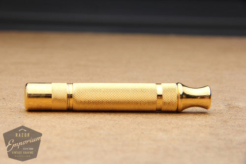 Gillette 1930's NEW Handle * 24K Gold REVAMPED