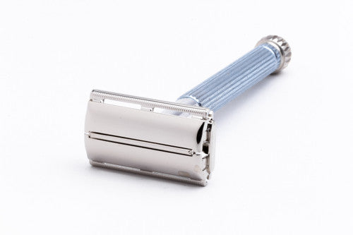 1965 K1 Gillette Blue Star Lady Gillette Double Edge Safety Razor | Factory Nickel Revamp