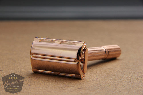 Gillette 1964 Slim Adjustable Safety Razor J2 - ROSE GOLD REVAMPED