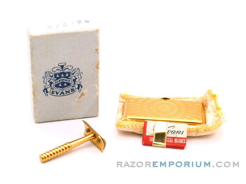 1930's Evans Gold Razor- Miniature Safety razor