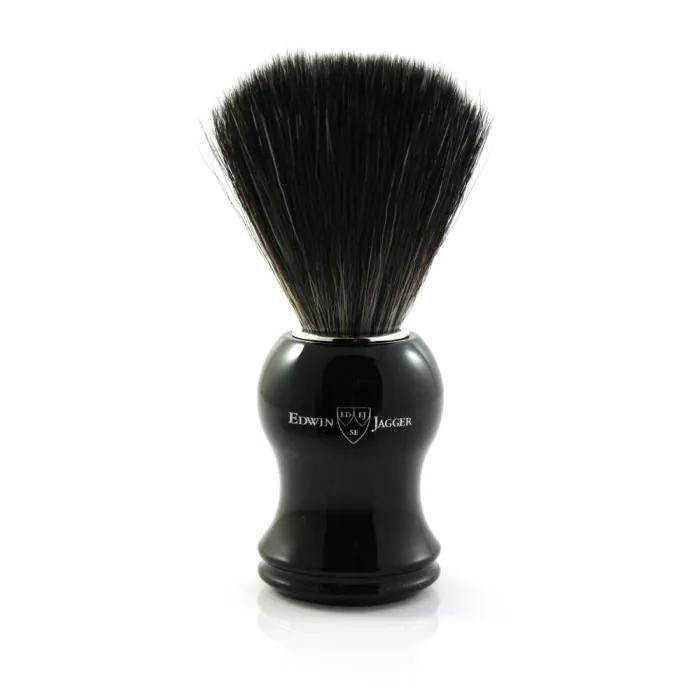 Edwin Jagger | Black Synthetic Shaving Brush - Imitation Ebony