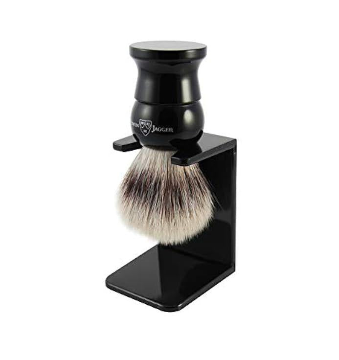 Edwin Jagger | Synthetic SilverTip Shaving Brush - Imitation Ebony
