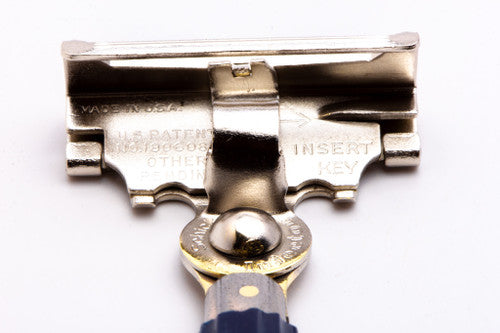 1950's Eversharp Schick Injector With Navy Bakelite Handle | Original Condition