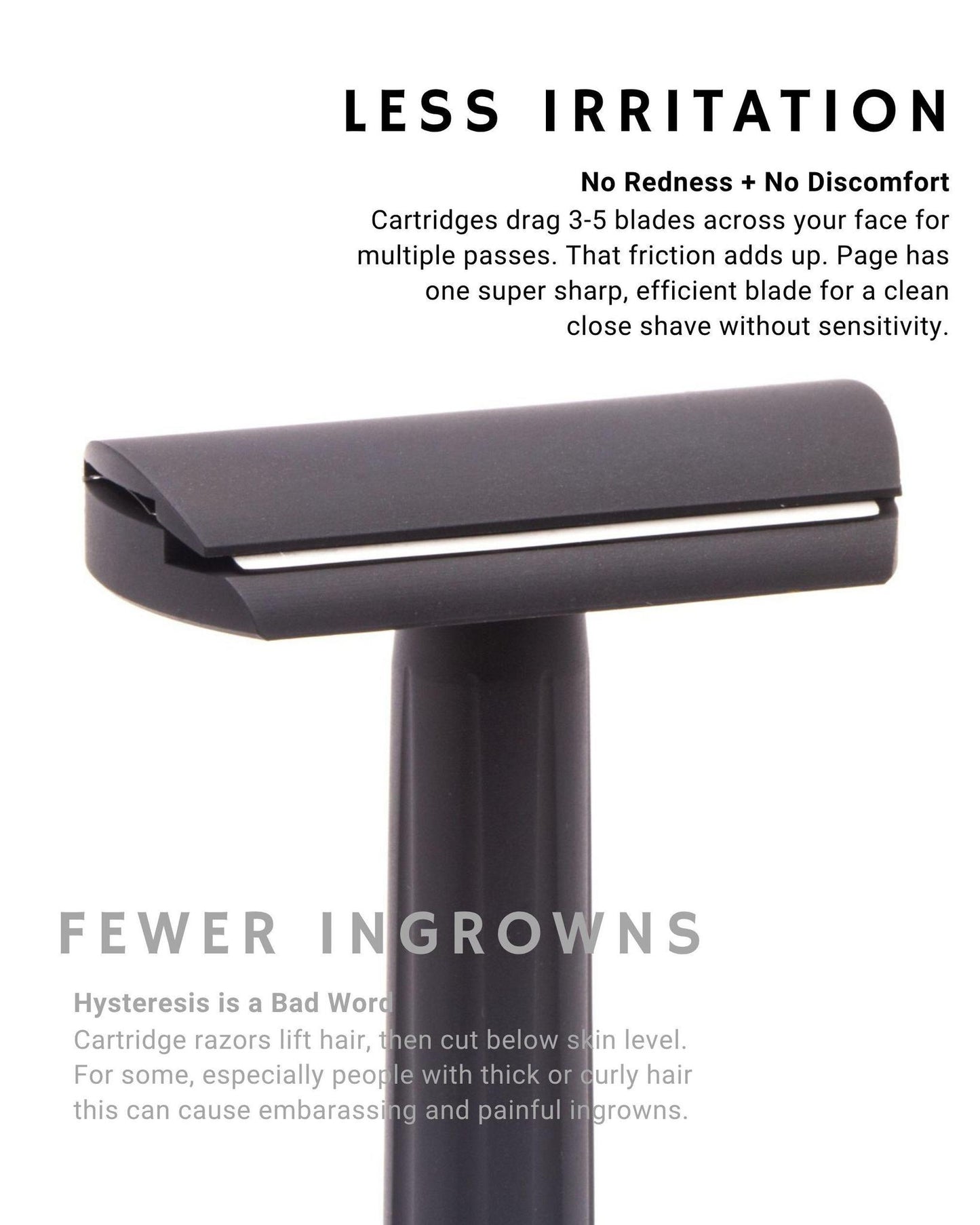 Rex Supply Co. | Page Three Piece Aluminum Double Edge Safety Razor