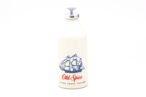 Vintage Old Spice After Shave Talcum Powder Jar With Original Talc