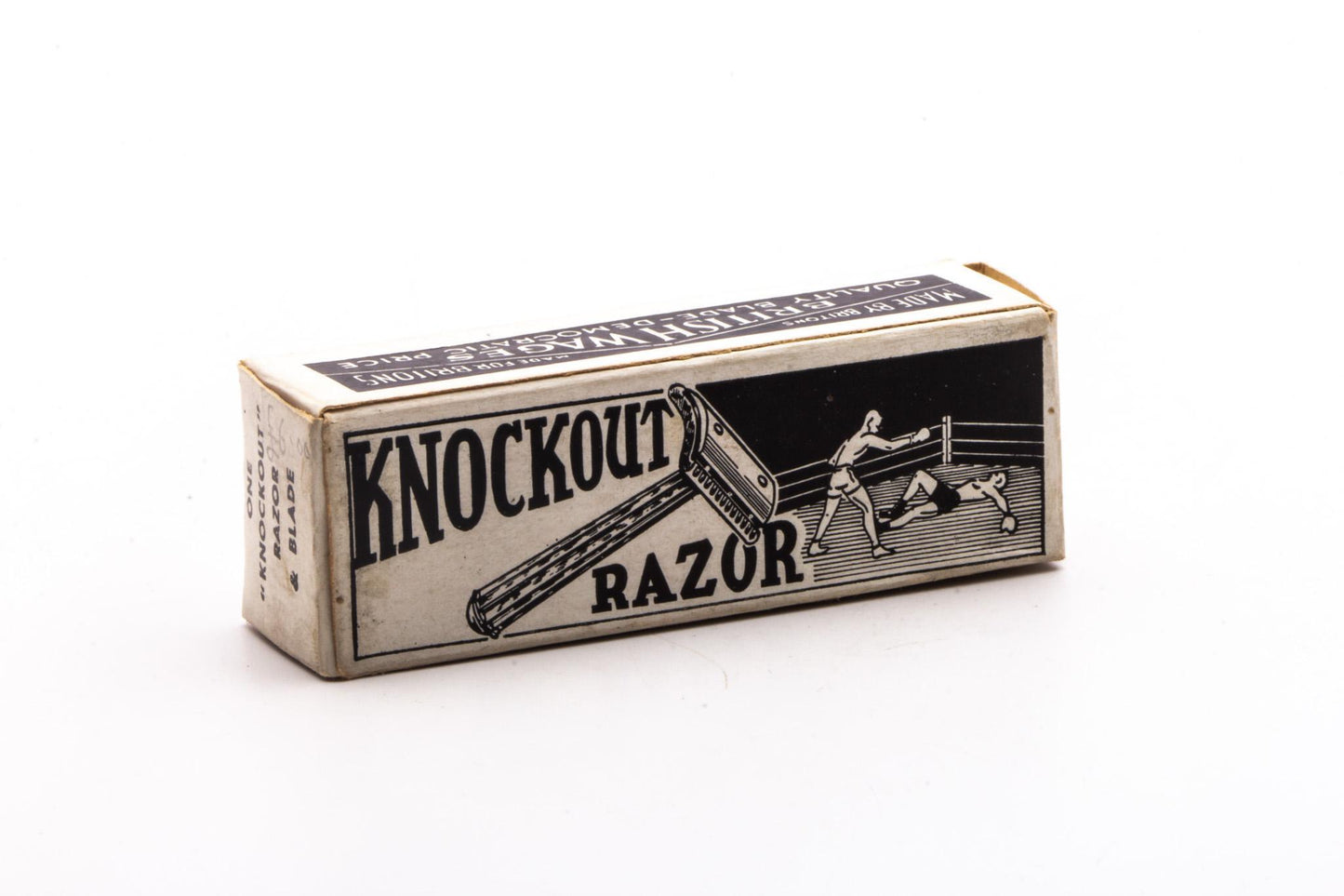 Knockout Double Edge Safety Razor With Blade | Original Condition