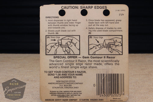 Gem Super Stainless Single Edge (7) - New Old Stock (NOS) Razor Blades