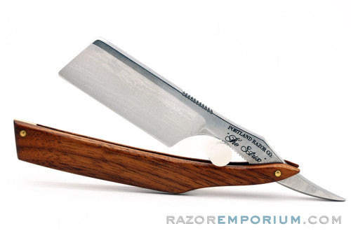 7/8'' "The Strix" Portland Razor Co. French Point Straight Razor | Pau Ferro Wood Scales
