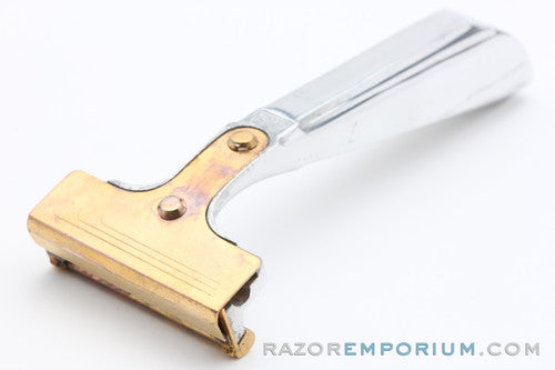 1940-41 Schick Type F New Improved Art Deco Injector Razor Set
