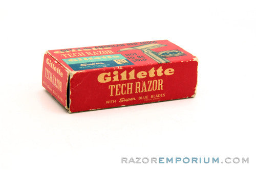 1962 Ball End Tech Razor in Box with Blades - G2