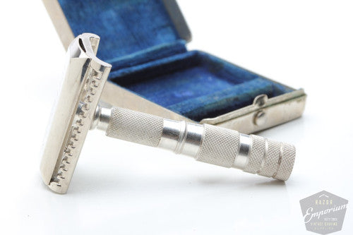 Hoffritz 1960s Travel Slant Double Edge Razor