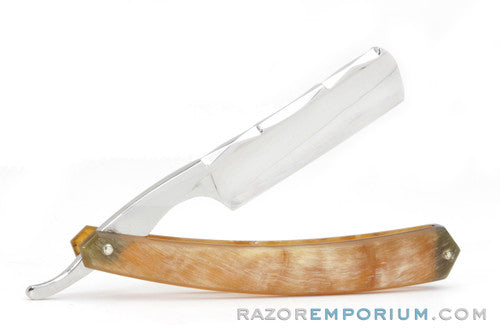 11/16" Thiers-Issard Hollow Ground Blonde Horn Straight Razor