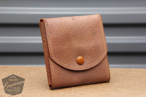 Valet Auto Strop Razor Set in leather case