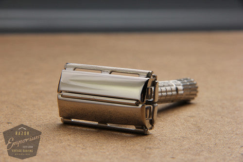 Gillette 1954 Flair Tip DE Super Speed Safety Razor Z3 * Nickel REVAMPED