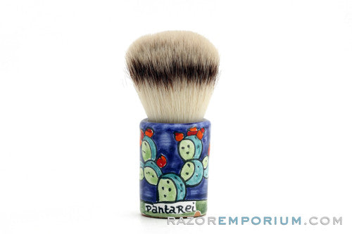 PantaRei Prickly Pear Cactus Synthetic Shave Brush- Pre-Owned