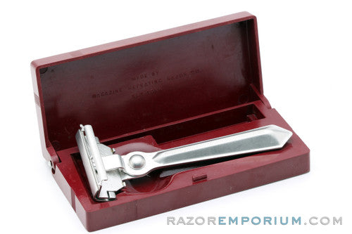 1935 Schick Injector Safety Razor Type D Set | Satin Rhodium Revamp