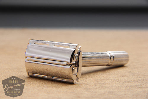 Gillette 1966 Slim Adjustable Safety Razor L4 ** Rhodium REVAMPED