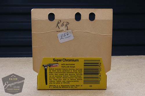 Schick Injector Super Chromium - New Old Stock (NOS) Razor Blades