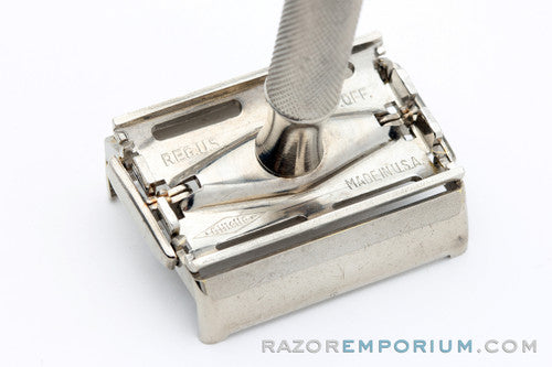 1940's Gillette Notched Super Speed DE Razor NOS