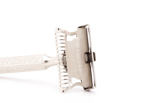 1930's Ever-Ready 1912 Chain Handle Style Safety Razor | Factory Nickel Revamp
