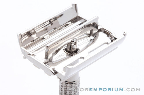 1950's Gillette TTO Flare Tip Rocket DE Safety Razor Nickel Revamp