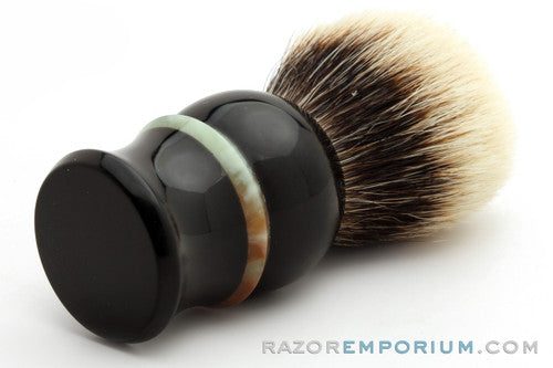 Artisan Badger Black & Jade Shave Brush - 30mm