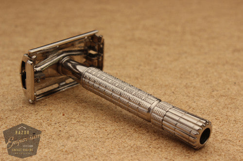 Gillette 1957 C3 Flair Tip Super Speed Safety Razor * Nickel REVAMPED