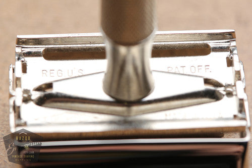 Gillette 1940's Notched Original Super Speed (DE) Safety Razor W2 - * Revamped- Nickel