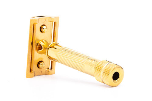 Merkur 34G HD 14K Gold Plated DE Safety Razor