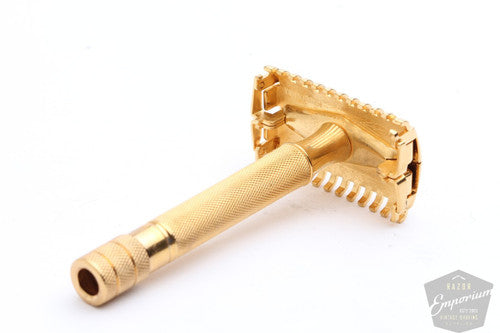 Gillette 1930s Open Comb Sheraton Double Edge Razor * Gold Revamp