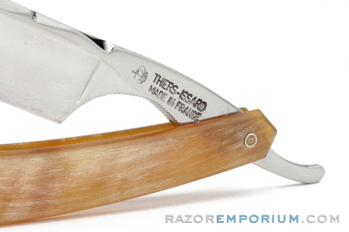 11/16" Thiers-Issard Hollow Ground Blonde Horn Straight Razor
