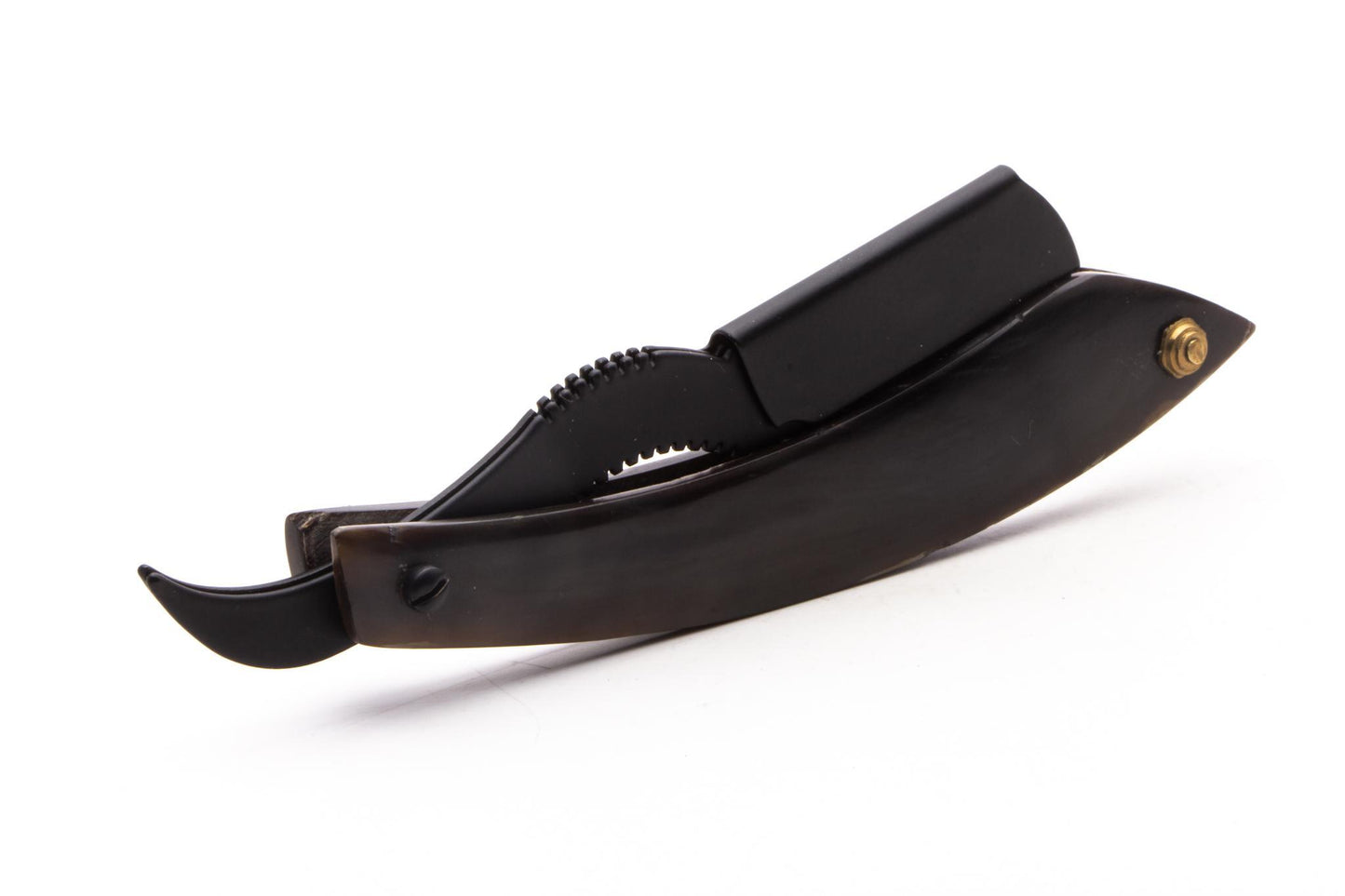 Barbarossa Brothers Cutlass Cut Throat Shavette With Buffalo Bone Scales