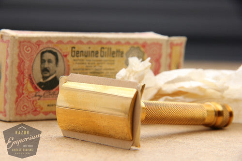 Gillette 1930's Long Comb NEW Double Edge Razor w/ box
