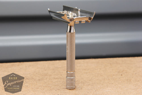 Gillette 1951 Notched Original Super Speed (DE) Safety Razor- W2 * Revamped- Nickel