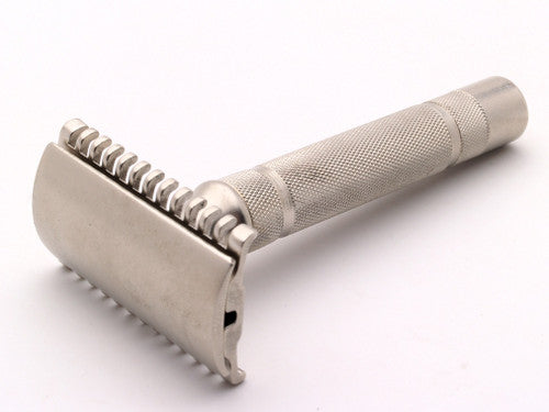 1930's Gillette British NEW Deluxe Long Comb Common Bar Handle Razor | Factory Nickel Revamp