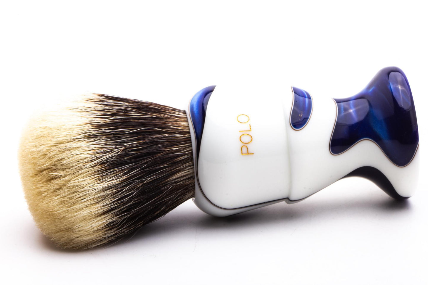 Simpsons | Le Polo 12 Manchurian Badger Sapphire Candy Shaving Brush| Pre-owned