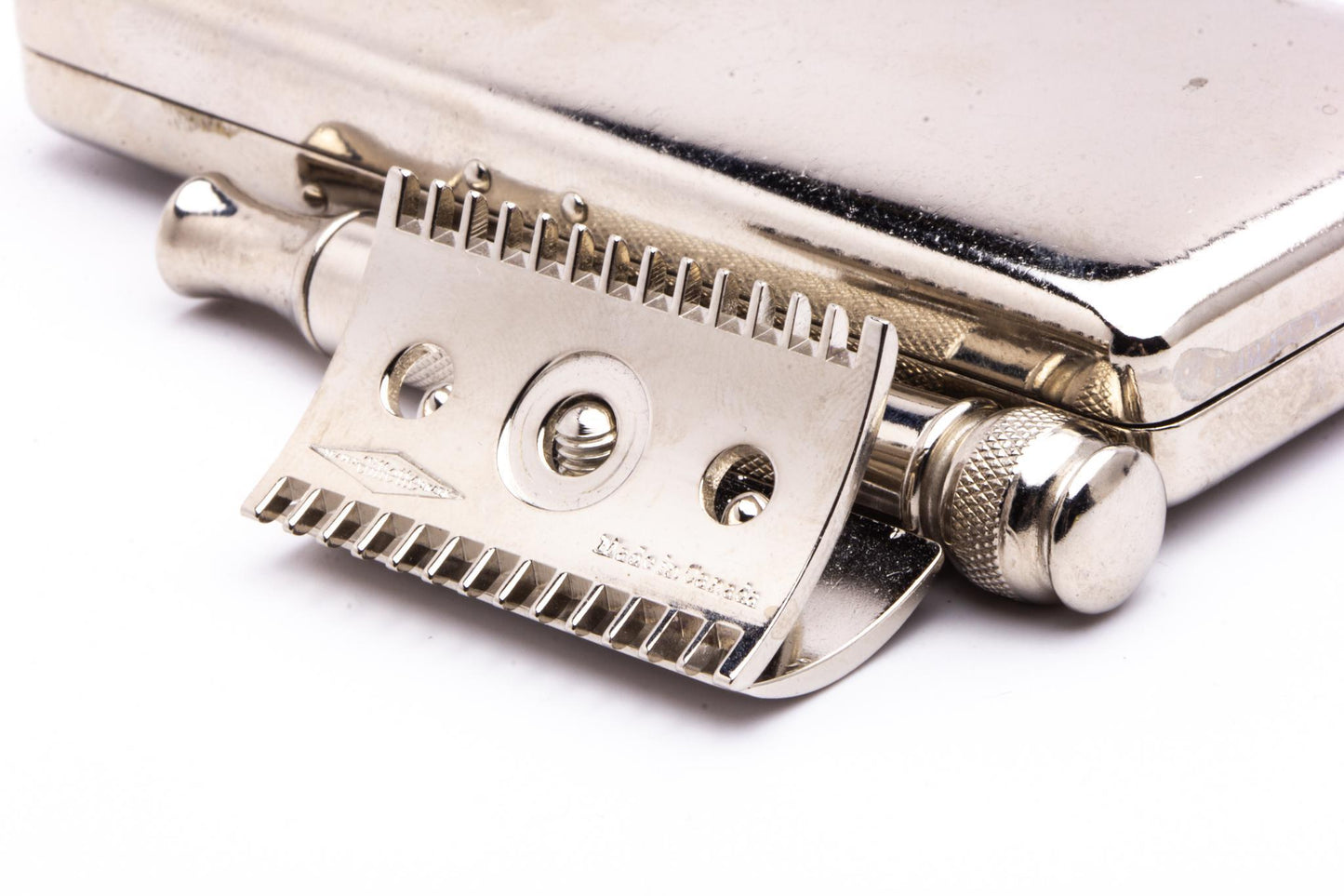 1911 Gillette Silver Pocket Edition w/ Replica Handle Razor Set | Made In Canada