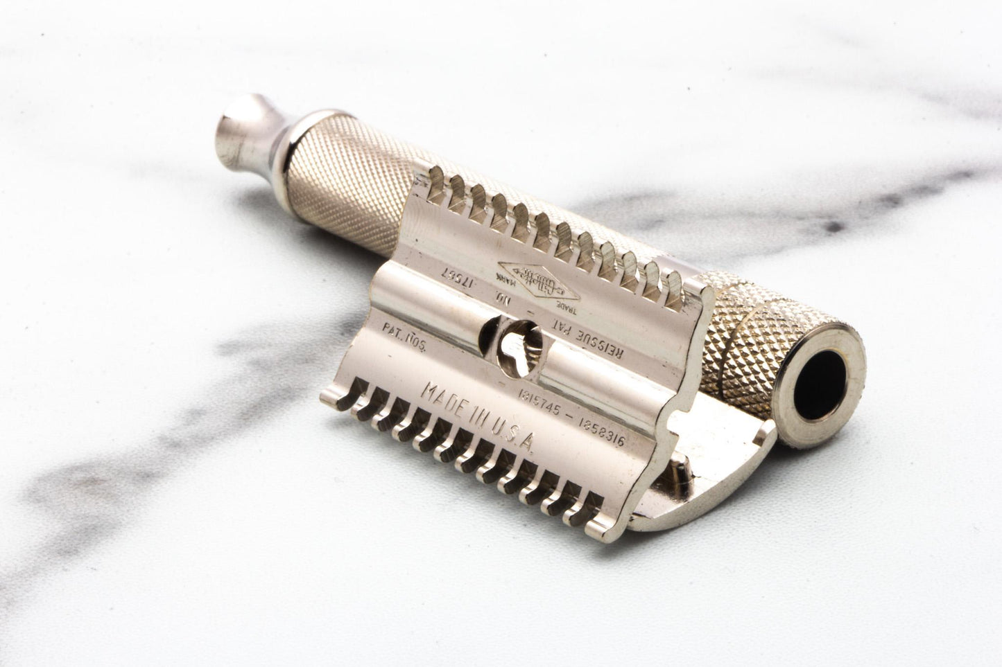 1930's Gillette NEW Big Fellow Hybrid Double Edge Safety Razor Set | Original Condition