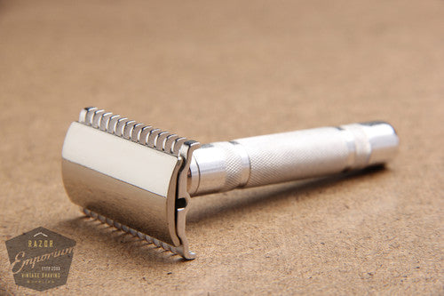 Gillette 1930's NEW DE 3 Piece Safety Razor * REVAMPED - Nickel