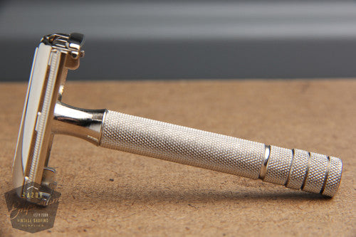 Gillette 1950's Notched Original Super Speed (DE) Safety Razor- * Revamped- Nickel