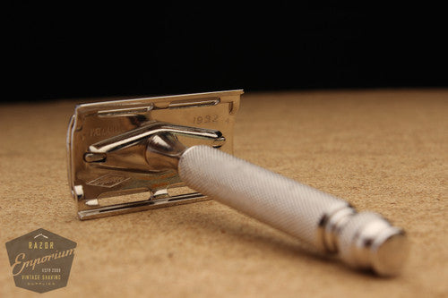 Gillette 1932 Canadian Ball End Tech Safety Razor * Nickel REVAMPED