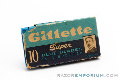 Gillette Super Blue Double Edge (10) - Razor Blade Dispenser